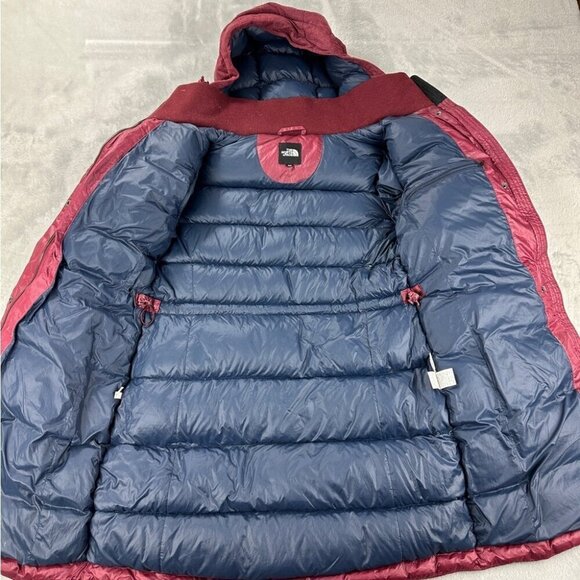 The North Face Women's Size Small Cosmic Wine Long Down Puffer Jacket Parka - Picture 3 of 16